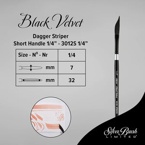 Black Velvet Series Brushes dagger striper