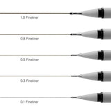 Winsor & Newton Fineliner Black Assortment Set