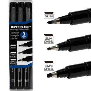 Creative Mark Super Black Permanent Fineliner Pen Sets