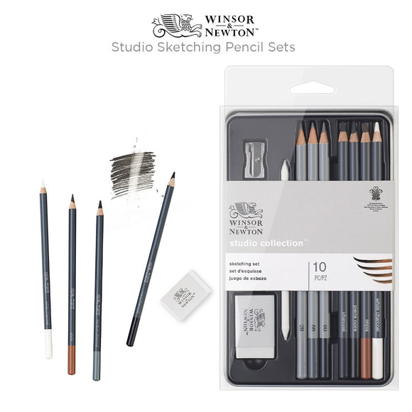 Winsor & Newton Studio Sketching Pencil Set of 10