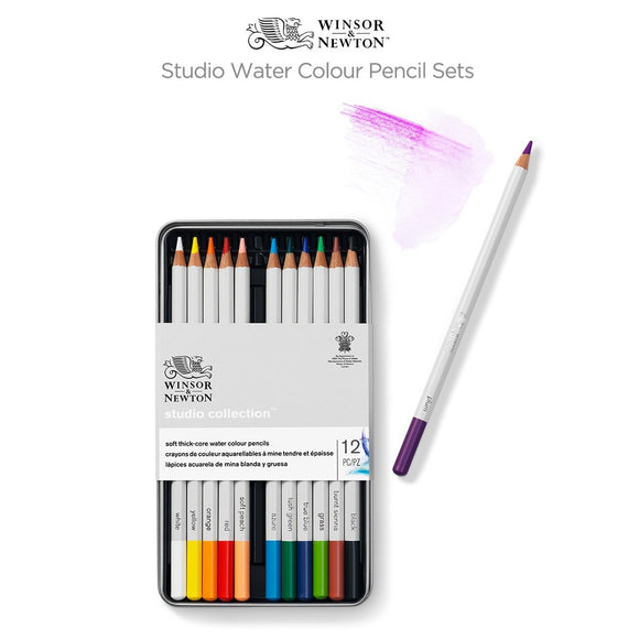 Winsor & Newton Studio Watercolour Pencil Tin Set